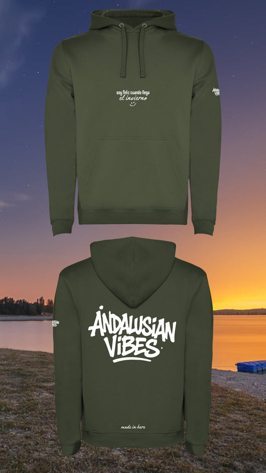 Sudadera "Soy feliz cuando llega el invierno"